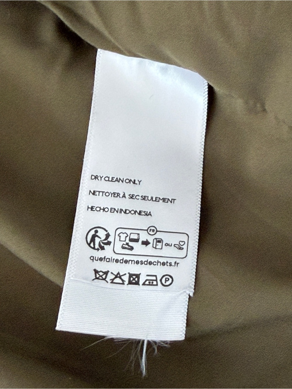 Pilcro by Anthropology Women’s S Sherpa Fleece Jacket Cream Olive Utility Coat - Picture 15 of 16